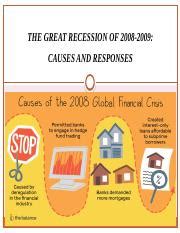 RECESSION OF 2008-2009 PPT.pptx - THE GREAT RECESSION OF 2008-2009 ...