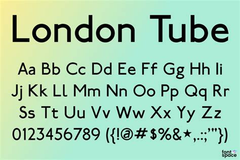 London Tube Font | Jonathan Paterson | FontSpace