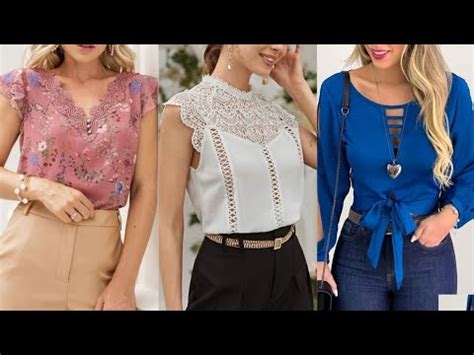 Hermosas Y Nicas Blusas Elegantes Y Elegantes Para Uso Informal Youtube