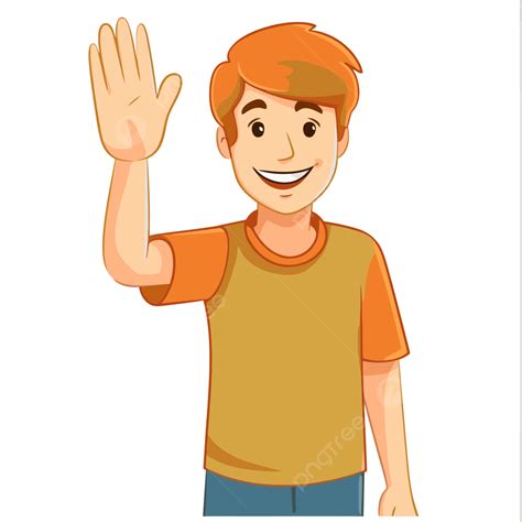 Person Waving Clipart