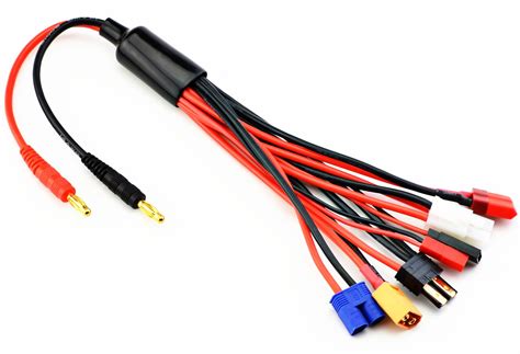 RC Lipo Battery Charger Connector Adapters 9 In 1 Splitter Cable 4 0mm