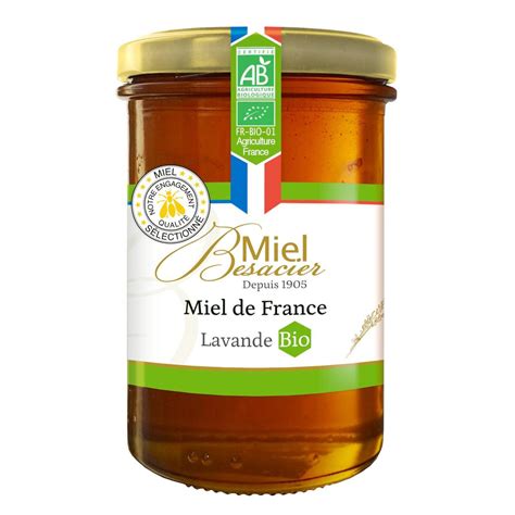 Livraison à domicile Miel Besacier Miel de Lavande Bio de France 275g