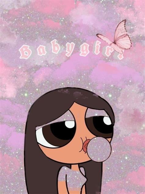 Powerpuff Girls Aestetich Babygirl Pink Superchicche Sfondo Glitter