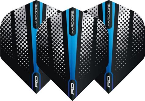 RED DRAGON Hardcore Radical Flash Blauw Dartvluchten 4 Sets Per Pakket 12 Bol