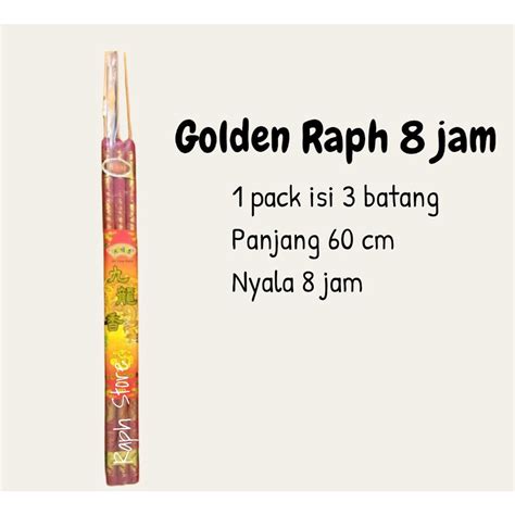 Jual Dupa Hio Golden Raph Naga Emas 8 Jam Isi 3 Batang Shopee Indonesia