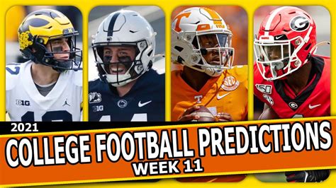 College Football Predictions Week 11 Win Big Sports