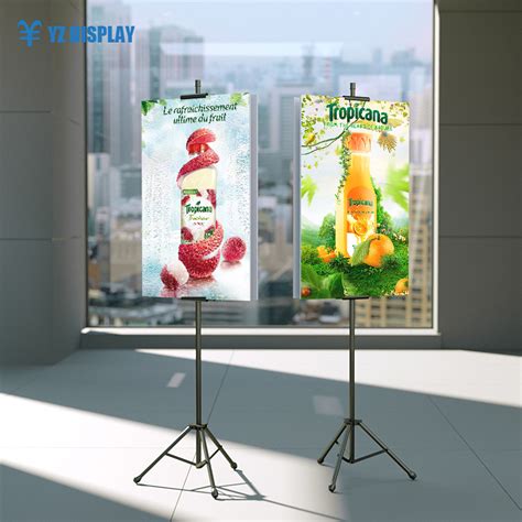 Adjustable Tripod Stand For Exhibition Tripod Poster Stand Display For