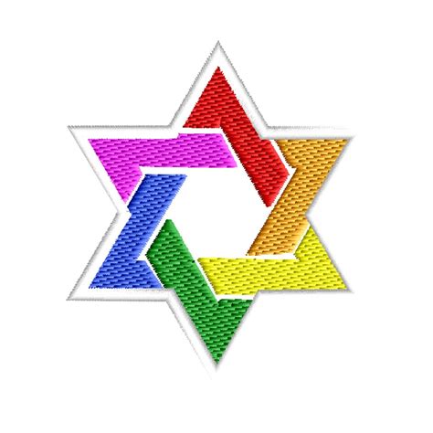 Star Of David 1 LGBT Pride Gay Lesbian LGBTQ Patch Rainbow LGBT Patch