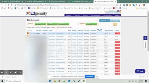 Setting Up The Teacher Dashboard In Edgenuity Youtube