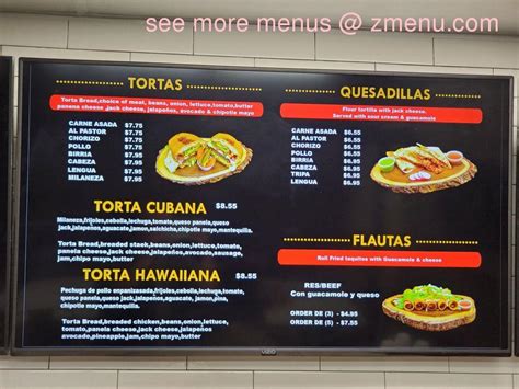 Online Menu of Tacos El Patron Restaurant, Anaheim, California, 92806 - Zmenu