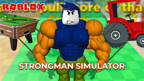 Virei O Homem Mais FORTE Do Roblox Strongman Simulator 2 YouTube