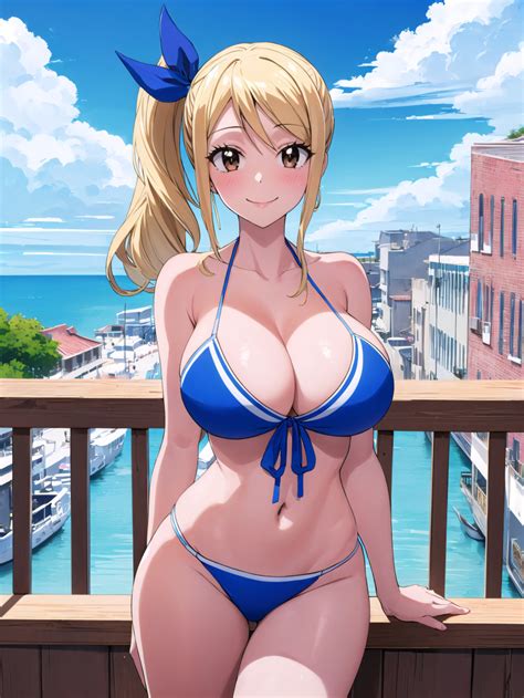 Rule 34 1girls Ai Generated Big Breasts Bikini Blonde Hair Blue