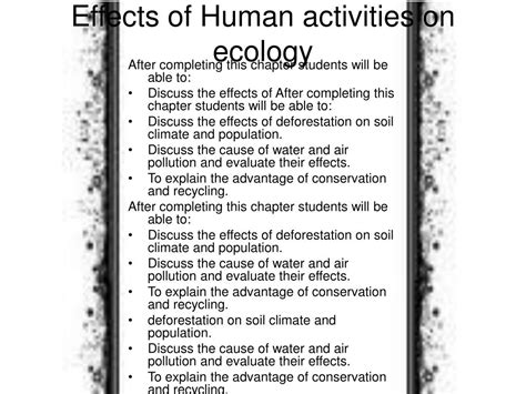 Ppt Effect Of Human Activities On The Ecosystem Powerpoint Presentation Id5890152