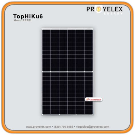 Panel Solar Canadian Solar TOPHiKu6 PROYELEX