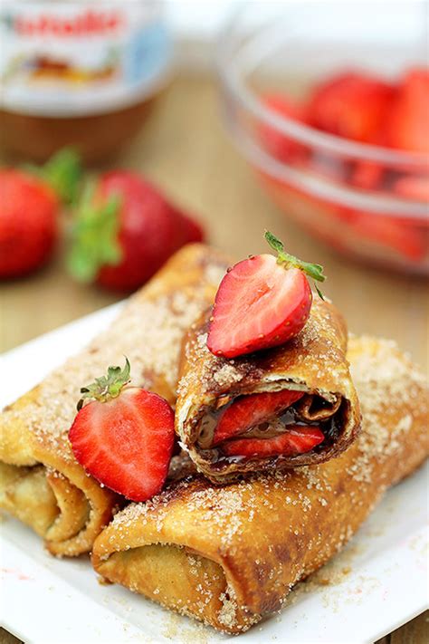 Easy Strawberry Nutella Chimichangas Sweet Spicy Kitchen