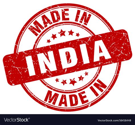 Made in india Royalty Free Vector Image - VectorStock