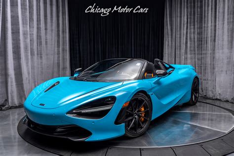 2020 Mclaren 720s Spider Performance Fistral Blue Only 1900 Miles