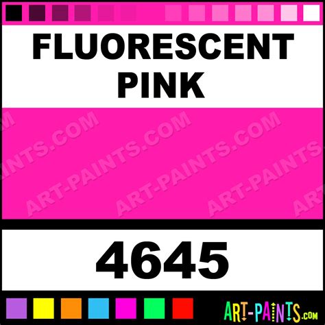 Fluorescent Pink Fluorescent Acrylic Paints - 4645 - Fluorescent Pink ...