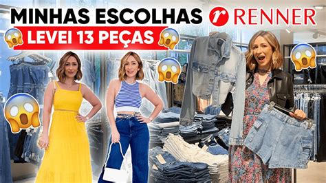 MINHAS ESCOLHAS RENNER LEVEI 13 PEÇAS PARTE 1 YouTube