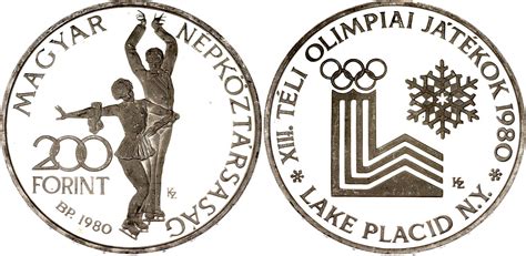 Forint Xiii Winter Olympics Lake Placid Hungr A Numista