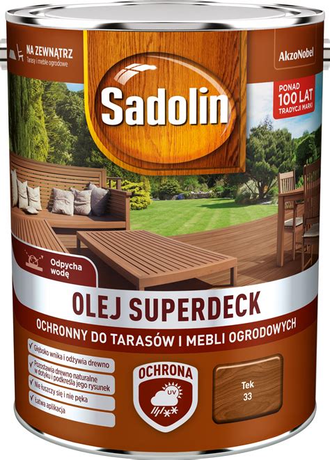 SADOLIN SUPERDECK olej 33 tek 5l 254 zł Oleje Chemia budowlana