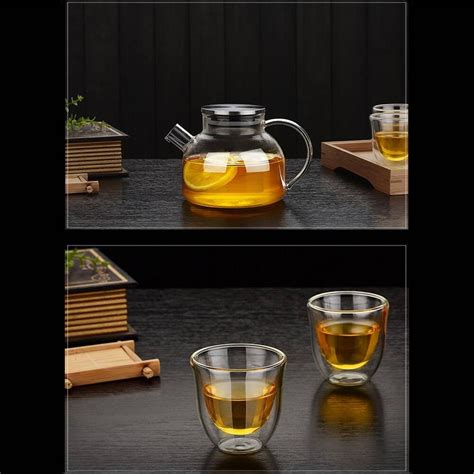 Luxury Glass Teapot Cup High Borosilicate Heat Resistant Tea Set Set Heat Safety And Explosion