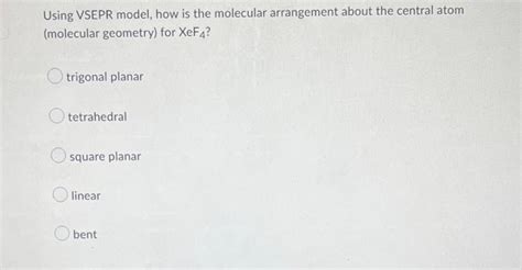 [Solved]: Consider the molecule XeF4. How many valence elec