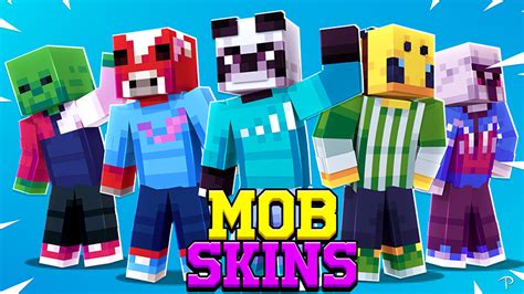 Mob Skins By Pickaxe Studios Minecraft Skin Pack Minecraft Bedrock