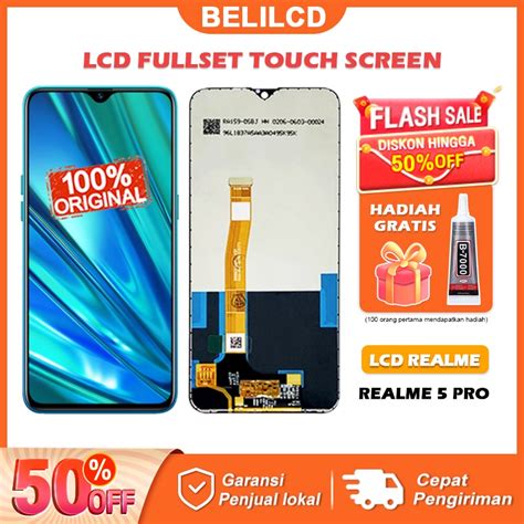 Jual ORIGINAL LCD Realme 5 Pro Fullset Touchscreen ORI Touch Screen