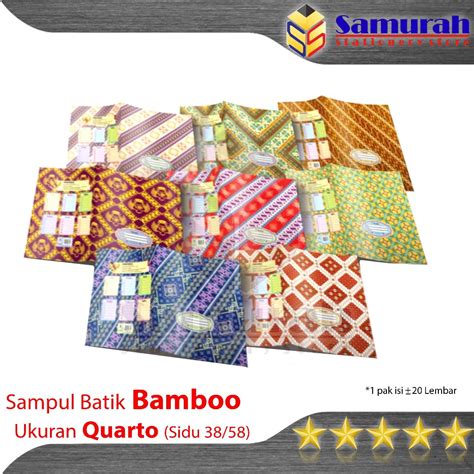 Jual Sampul Kertas Buku Tulis Bamboo Kuarto Book Cover Art Paper