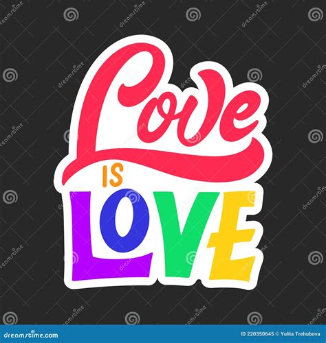 Be Pride Slogan To Express Support For Lgbtqia Communities Rainbow Colored Hand Lettering On