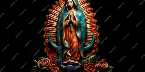 Premium AI Image | Statue of Saint Mary of Guadalupe Virgen de ...