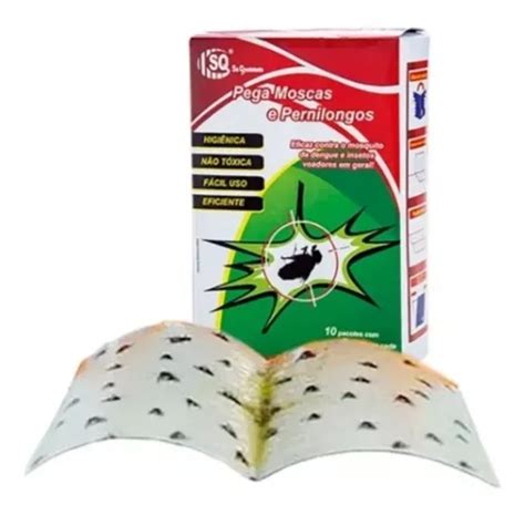 Trampa Adhesiva Fly Pick Insecticida Para Mosquitos 100 Unidades