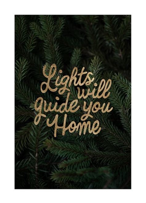 Lights Will Guide You Home Poster آرت فرم