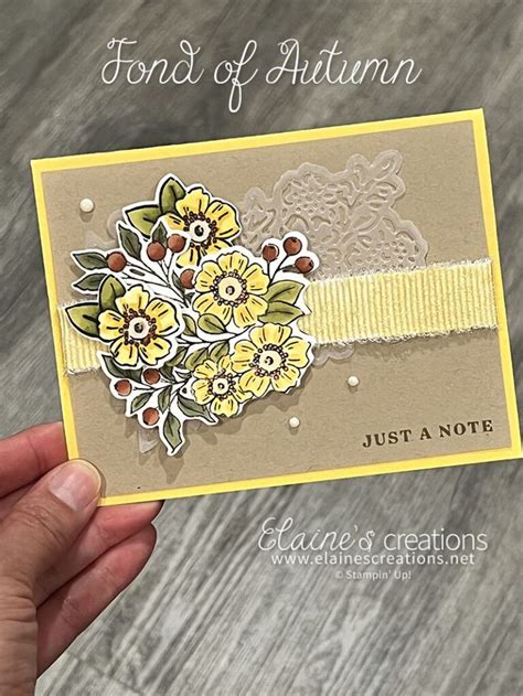 Autumn Bouquet Card Sweet Stampin With Elaine S Creations