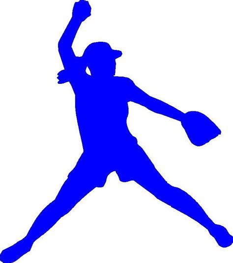 Free Printable Softball Silhouette Clip Art Download - ClipArt Best