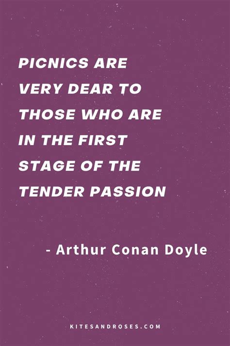 A Quote That Reads Picnics Are Very Dear To Those Who Are In The First