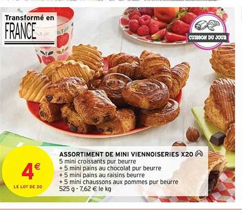 Promo Assortiment De Mini Viennoiseries X Chez Intermarch Contact