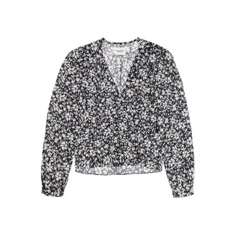 Isabel Marant Etoile Eddy Floral Crepe Blouse Woman Residenza