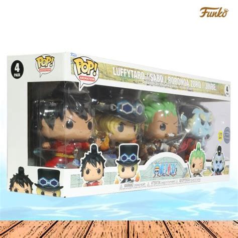 Funko Pop Luffytaro Sabo Zoro Y Jinbe Isla Wano 4 Pack One Piece Funko Pop Cracken Shop