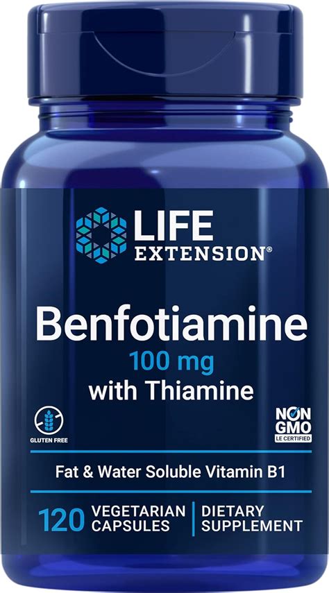 Amazon Life Extension Benfotiamine With Thiamine Fat Water