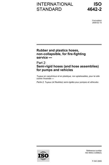 ISO 4642 2 2009 Rubber And Plastics Hoses Non Collapsible For Fire