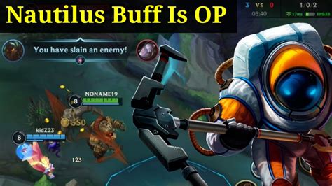 Nautilus Buff Is Over Power To Baron Lane Patch A Gameplay Nautilus