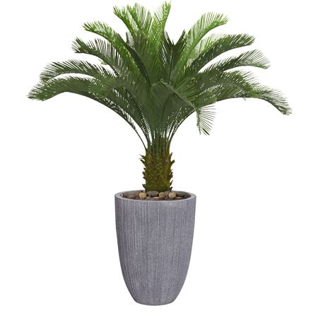 Vintage Home Artificial Faux Real Touch 59 Tall Cycas Palm Tree In