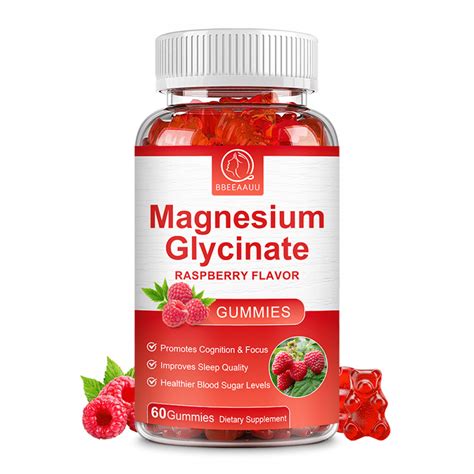 Magnesium Glycinate Gummies Mg Sugar Free Magnesium Potassium