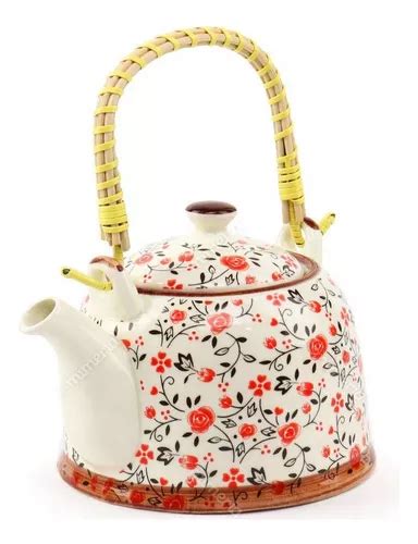 Chaleira Porcelana Oriental Floral Grande Infusor 1 Litro MercadoLivre