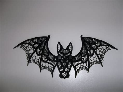 Gothic Halloween Decoration Black Lace Bat Vampire Bat Free Etsy