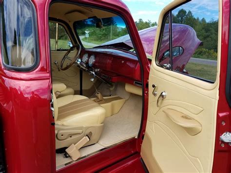 Classic 50s Red Truck Interior