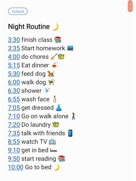 Night Routine | School night routine, How to stay awake, School routine for teens