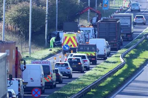 Four Taken To Hospital After Air Ambulance Called To Five Vehicle Crash